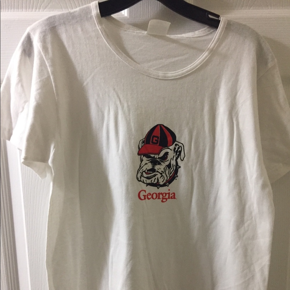 Brand New Georgia bulldogs white color t shirt